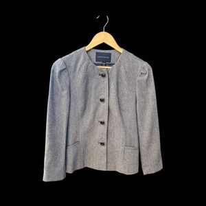 Banana Republic Classic Gray Blazer, size 6, like new, herringbone